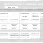 Permanences Juin 2025 Maison Départementale Personnes Handicapées (MDPH)