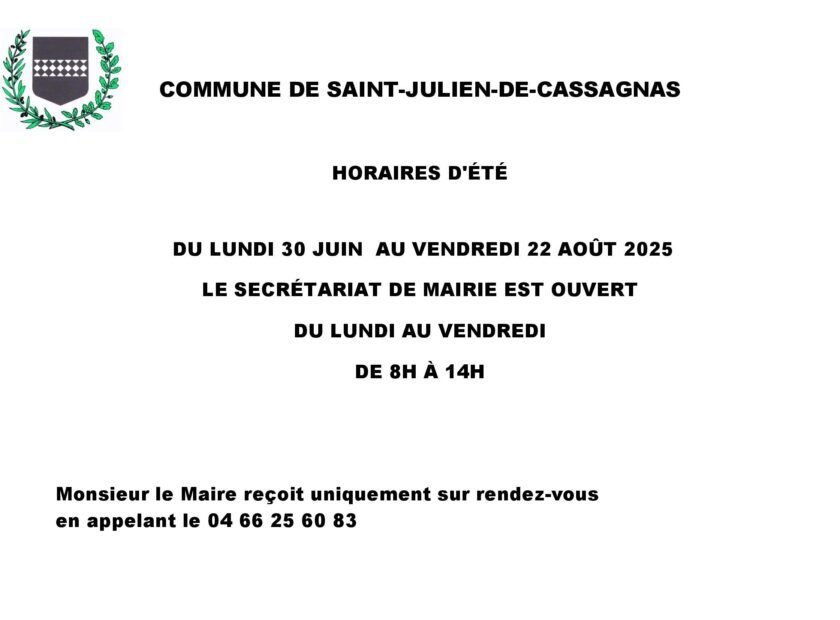 horaires d’été
