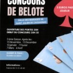 Concours de belote à Saint-Julien-de-Cassagnas : 7 février 2026