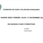 FERMETURE EXCEPTIONNELLE