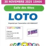 LOTO DU CLUB LOU REBEGUET : Dimanche 30 novembre à 15h