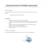 Convocation Conseil Municipal